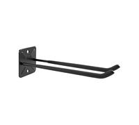 Support de rangement pour kayak - Support mural en acier au carbone de grande capacité, supports robuste de 31,5 x 10,5 cm, construction industrielle de 650 g, revêtement en poudre résistant