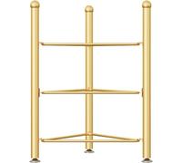 Support De Rangement pour L’Exercice Balles De Stabilité De Yoga 3 5 6 7 Couche Support De Ballon Médicinal pour Club De Studio De Gym à Domicile avec Supp, Gold, 3 Layer H 70cm/27.5in