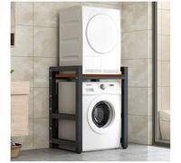 Support De Rangement pour Lave-Linge À Tambour, Support De Sèche-Linge Réglable en Hauteur, Kit De Superposition, pour Lave-Linge et Sèche-Linge À Chargement Frontal,6