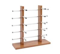 Support de rangement pour lunettes - 36,5 x 34,5 x 12 cm - Étagère à plusieurs niveaux en bois de qualité supérieure - Organiseur de montage avec poli | Affichage élégant pour magasin de lunettes