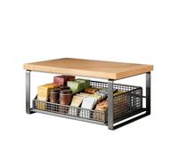 Support de Rangement pour Machine à Café Étagère de rangement double couche | Tiroir organiseur de plan de travail pour Maison Salon Bar Appart Salle de Méditation Ados Adultes
