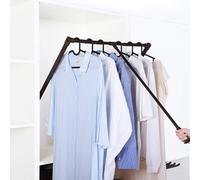 Support de Rangement pour Pantalons et Manteaux, Tringle de penderie réglable et Rabattable, Rail de Cintre pour penderie, 890-1150 mm