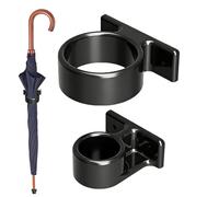 Support de rangement pour parapluie - Organiseur mural en métal, support pour couloir d'entrée, bassin d'égouttement amovible, fixation de matériel intérieur, organisation de la maison, réceptacle noi