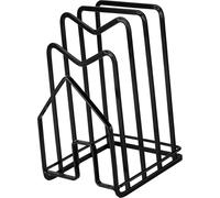 Support de rangement pour planche à découper Planche à découper polyvalente Support pour couvercle de casserole Organisateur pour armoire de cuisine Comptoir noir