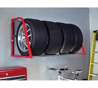 Support de rangement pour pneus robuste, support mural roulant, système de rayonnage multi-pneus avec roues pour garage, atelier, utilisation intérieure/extérieure