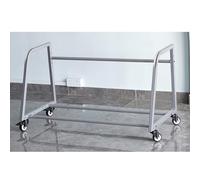 Support de Rangement pour pneus Robuste sur roulettes - Support métallique pour pneus de Voiture et de remorque (50 x 23,6 x 27,6 Pouces), Gris