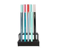 Support de rangement pour rouleaux de tissu commercial, support mobile pour papier peint, film de fenêtre de voiture, rouleaux de tissu multimédia, capacité de 10/15 rouleaux
