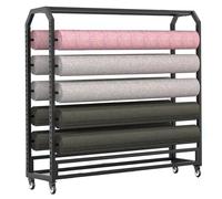 Support de Rangement pour Rouleaux de Vinyle, Support de Rangement Commercial Peu encombrant pour 8 à 20 Rouleaux de Vinyle, Support Robuste pour bobines, idéal pour Le Changement de Couleur