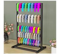 Support de rangement pour ruban artisanal, support de bobine, présentoir d'emballage de fleurs avec tige amovible, supports de rangement de table commerciaux, support de couture, étagère en métal