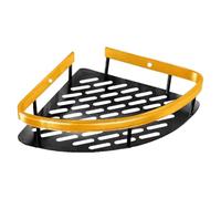 Support de rangement pour salle de bain - Stick sur le support d'angle, étagère Space Saver | Support de douche autocollant avec design de drainage, pour montage d'articles de toilette, appartement