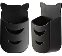 Support De Rangement Pour Samsung Led Lcd Hdtv 3D 4K Tv, Auto-Adhésive, Solide Et Robuste Support Pour Support Mural Pour Télécommande Pour Samsung Tv (2 Pièces, Noir)[Q390]