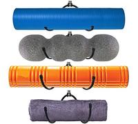 Support de Rangement pour Tapis de Yoga en Mousse pour Serviettes de Bain - Support Mural Solide de qualité supérieure - pour Salle de Bain, Yoga, Massage,Musculaire,Tapis d'exercice, Taille réglable