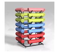 Support de rangement pour tapis de yoga et rouleaux en mousse avec roulettes pour une mobilité facile - Parfait pour les studios de yoga, les salles d'entraînement et les cours de fitness