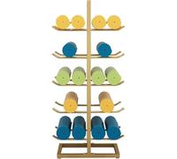 Support de Rangement pour Tapis de Yoga Lar Capaci avec Crochets, en métal, Compatible avec Les Rouleaux de Massage et Les Tapis de Pilates, idéal pour Ranger Votre équipement de Fitness à d