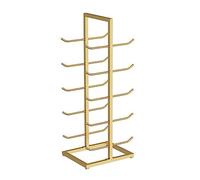 Support de rangement pour tapis de yoga - Support de sol en métal pour rouleaux de massage en mousse, peut contenir 10 à 20 tapis d'exercice, idéal pour les salles de spo（Gold-23.6"x15.7"x51.2"）