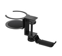 Support de rangement pour tasses à clipser - Anti-déversement - Support de bouteille d'eau rotatif à 360° - Pour la maison, le bureau, l'ordinateur de bureau - Porte-gobelet fixe