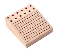 Support de rangement pour tête de meulage en bois, support de montre, pince à épiler, étui de rangement stable, fournitures peu encombrantes