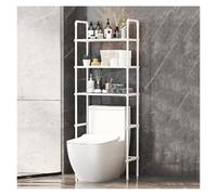 Support De Rangement pour Toilettes, Support De Rangement pour Machine À Laver, Support De Toilette, Facile À Assembler, Adapté À La Salle De Bain(White)