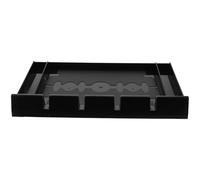 Support de Rangement pour Tondeuse Électrique, Porte-tondeuse Noir en Pp | Peut Accueillir 4 Appareils, Patin en Silicone à Grille, pour Maison et Hôtel
