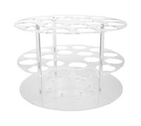 Support de Rangement pour Vinyle Rotatif 18 Emplacements en Acrylique | Accès Facile, Bords Arrondis, Format Vertical, pour Placards et Angles
