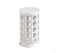 Support de rangement rotatif à 360 degrés pour capsules de café avec 40 emplacements pour une organisation pratique de la cuisine (blanc)