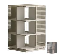 Support de rangement rotatif à 360° pour 120 CD, 4 côtés ouverts et rotatifs pour albums et magazines