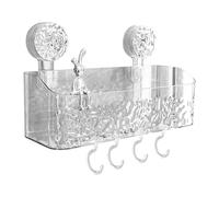 Support de rangement Supough - Étagère d'aspiration - Support de douche à ventouse | Organiseur de douche Supough, panier mural multifonctionnel pour condiments domestiques, cuisine, oignon