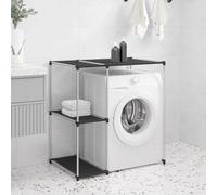 vidaXL Support de rangement sur la machine à laver Noir 87x55x90,5 cm 343145
