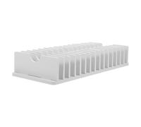 Support de Rangement Téléphone PVC Blanc à Compartiments pour Classe | Pochettes Multiples, Usage sur Bureau ou Mur, pour Enseignants et Administrateurs Scolaires, Cartes D'identité