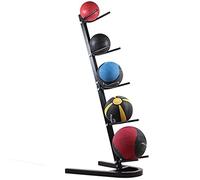 Support de rangement vertical double face pour ballons de basket-ball et ballons de médecine, organisateur d'équipement de sport robuste