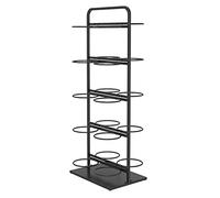 Support de rangement vertical double face pour ballons, présentoir de basket-ball 3/4/5 couches pour garage/maison/magasin, organisateur d'équipement de sport en métal de grande capacité (couleur