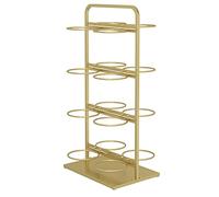 Support de rangement vertical double face pour ballons, présentoir de basket-ball 3/4/5 couches pour garage/maison/magasin, organisateur d'équipement de sport en métal de grande capacité (couleur