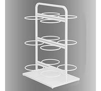 Support de rangement vertical double face pour ballons, présentoir de basket-ball 3/4/5 couches pour garage/maison/magasin, organisateur d'équipement de sport en métal de grande capacité (couleur