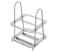 Support de Rangement Vertical pour Lames de Microscope en Acier Inoxydable | Structure à Fentes Multiples, Design Ouvert Stable, pour Laboratoire et Enseignement, Biologie et Pathologie