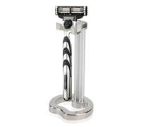 Support de Rasoir de Rasage, Support de Rasoir en Métal Mat, Support Universel de Rasoir pour Hommes, Outil de Toilettage, Accessoires de Barbier pour Comptoirs de Salle de Bain