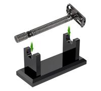 Support De Rasoir pour Douche - Support Horizontal en Acrylique 10,4 X 4,2 X 4 Cm, Base Antidérapante, Organisateur Durable, Supports De Rasage pour Hommes Papa Vanité Toilettage Voyage Salle