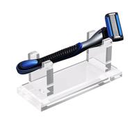 Support de Rasoir, Support Horizontal de la Tondeuse, 4x1.6x1.5 Pouces Design Compact et léger, Organisateur Acrylique Non à portée de Base pour Hommes, vanité, Papa, Voyage, Douche, Transparent,