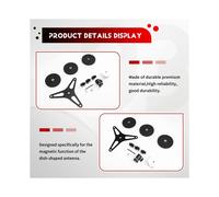 Support de Récepteur, Support de Trépied Magnétique, Kit de Montage de Support de Toit Compatible avec L'Adaptateur de Tuyau D'Origine, Argent.