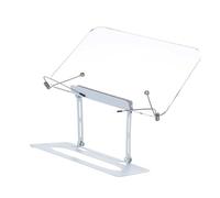 Support de recettes de cuisine réglable en hauteur, base rotative inclinée, clip à ressort pour livres, tablettes, support rotatif ergonomique en alliage d'aluminium