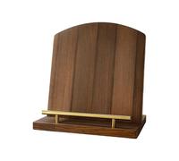 Support de recettes en bois pour la cuisine avec métal robuste, idéal pour les livres, les tablettes et les magazines, support de livre de recettes solide et attrayant, excellent pour contenir des