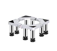 Support de RéFrigéRateur Meuble Appareil Base Machine à laver Acier inoxydable Réfrigérateur Support Machine à laver Rehausseur 40-65cm Support de sèche-linge télescopique avec 8 pieds Anti-