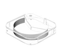 Support de refroidissement de bureau pour Mac Mini M4, base en acrylique, station d'accueil verticale peu encombrante avec design antidérapant, dissipation de la chaleur et gestion des câbles