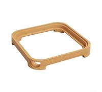Support de refroidissement en bois pour ordinateur portable Mac Mini, construction compacte 13,5 x 13,5 x 2 cm, design optimisé pour une meilleure circulation de l'air au bureau ou à la maison (arbres