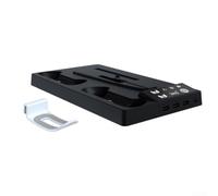 Support de refroidissement et station d'accueil pour manette PS5 avec ventilateur réglable à 3 niveaux pour une performance optimale (noir)