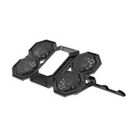 Support De Refroidissement for Ordinateur Portable F32, avec Support De Téléphone Et Ventilateur De 2600 TR/Min, Compatible avec Tablette/Ordinateur Portable De 12 À 21 Pouces(F32-UK Plug)