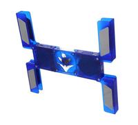 Support de Refroidissement Pliable LED Bleu pour Ordinateur Portable | Abs, Portable et Compact, Compatible Plusieurs Tailles de Portables, Format Mini pour Usage Quotidien
