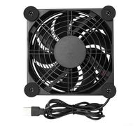 Support de refroidissement portable pour ordinateur portable avec ventilateur USB pour mini PC Radiateur silencieux Pieds antidérapants Noir (double ventilateurs)