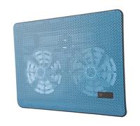 Support de Refroidissement pour Ordinateur Portable, Conception | Deux ventilateurs, fonctionnement à faible bruit, métallique de qualité supérieure, conception portable, compatible avec
