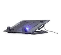 Gembird Support de refroidissement pour PC portable NBS-1F17T-01 43,2 cm (17") 1500 tr/min Noir
