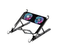 Support de refroidissement pour ordinateur portable réglable - ventilateur silencieux pour ordinateur portable, refroidisseur d'ordinateur portable pliable | Bureau de colonne montante pour ordinateur